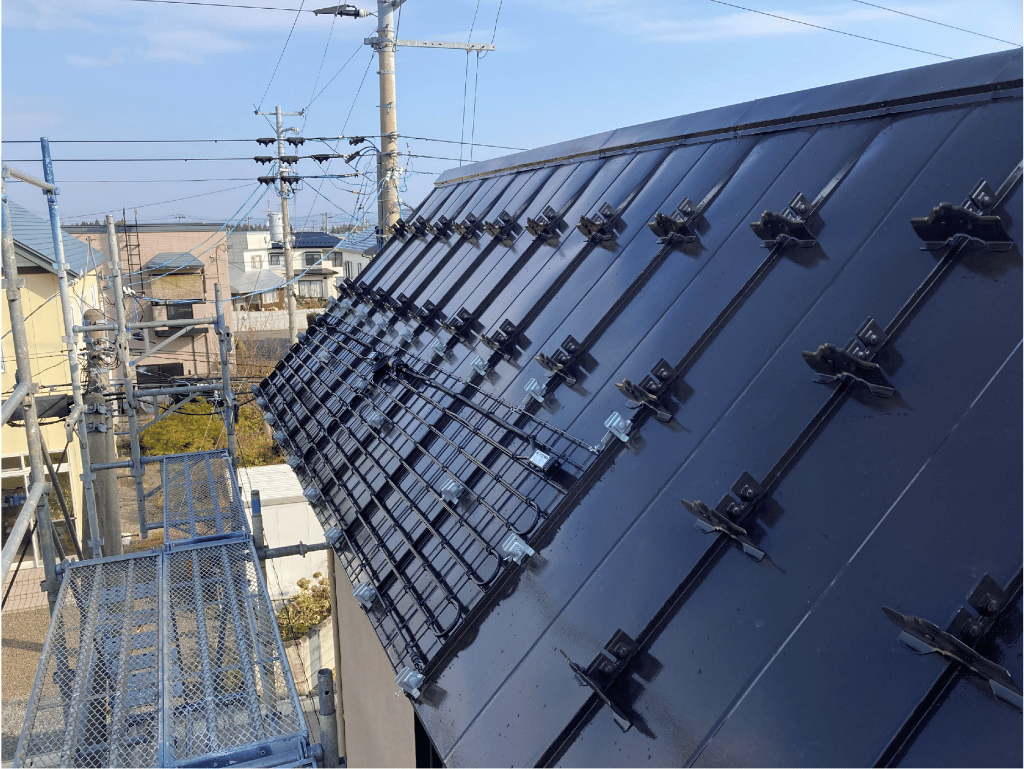 ルーフヒーター取り付け前の屋根